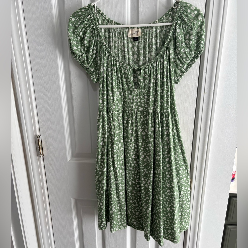 Target green floral dress